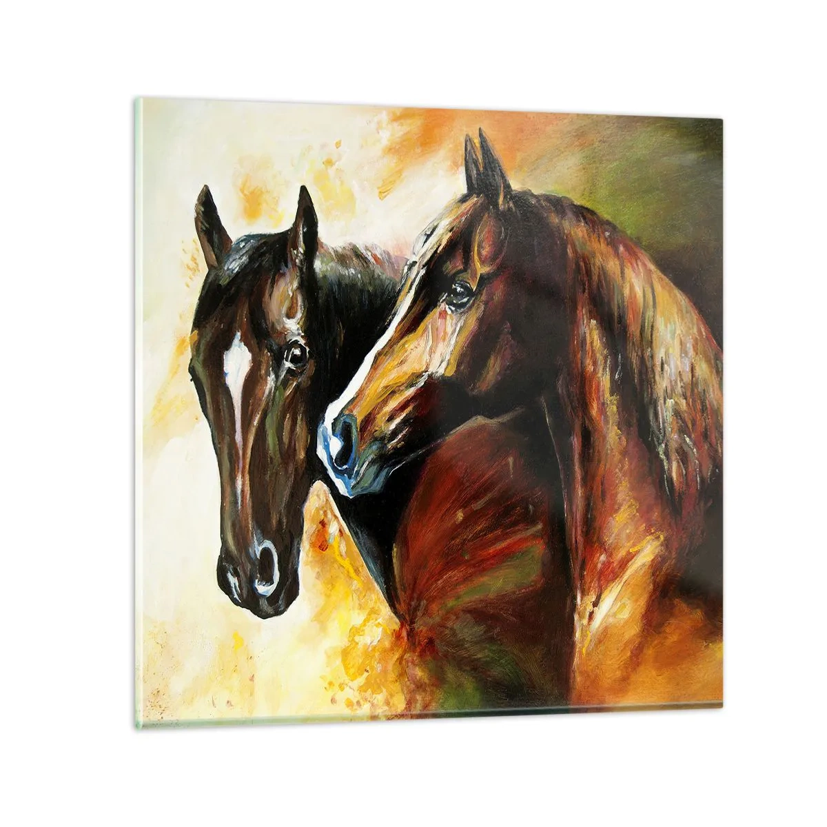 Impression sur verre - Image sur verre - Deux fois plus gracieux - 40x40 cm