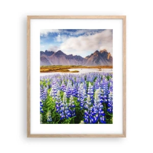 Affiche dans un chêne clair - Poster - La force et l'austérité côtoient la douceur - 40x50 cm