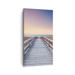 Impression sur toile - Image sur toile - Aurore baltique du soir - 45x80 cm