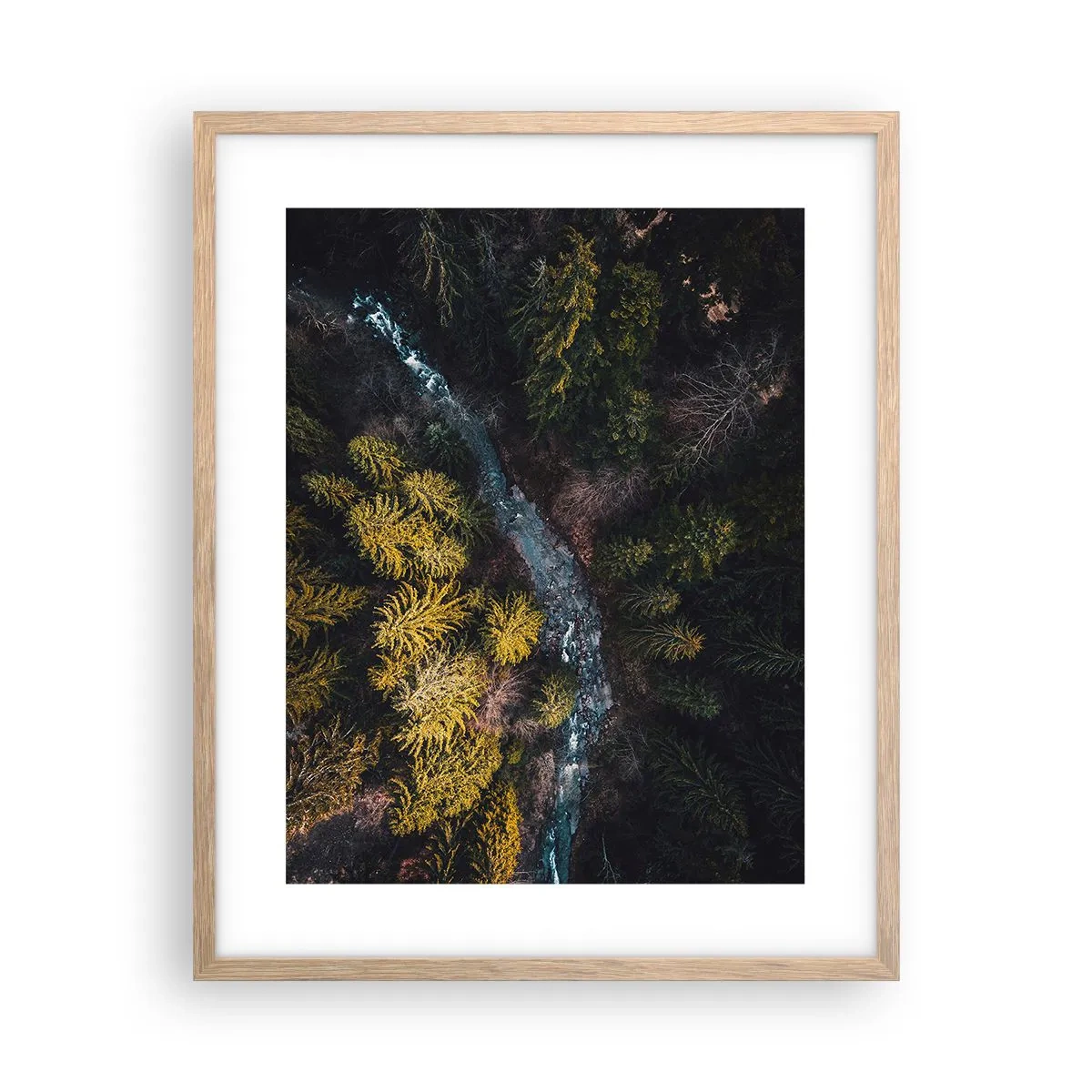 Affiche dans un chêne clair - Poster - De plus en plus vite - 40x50 cm