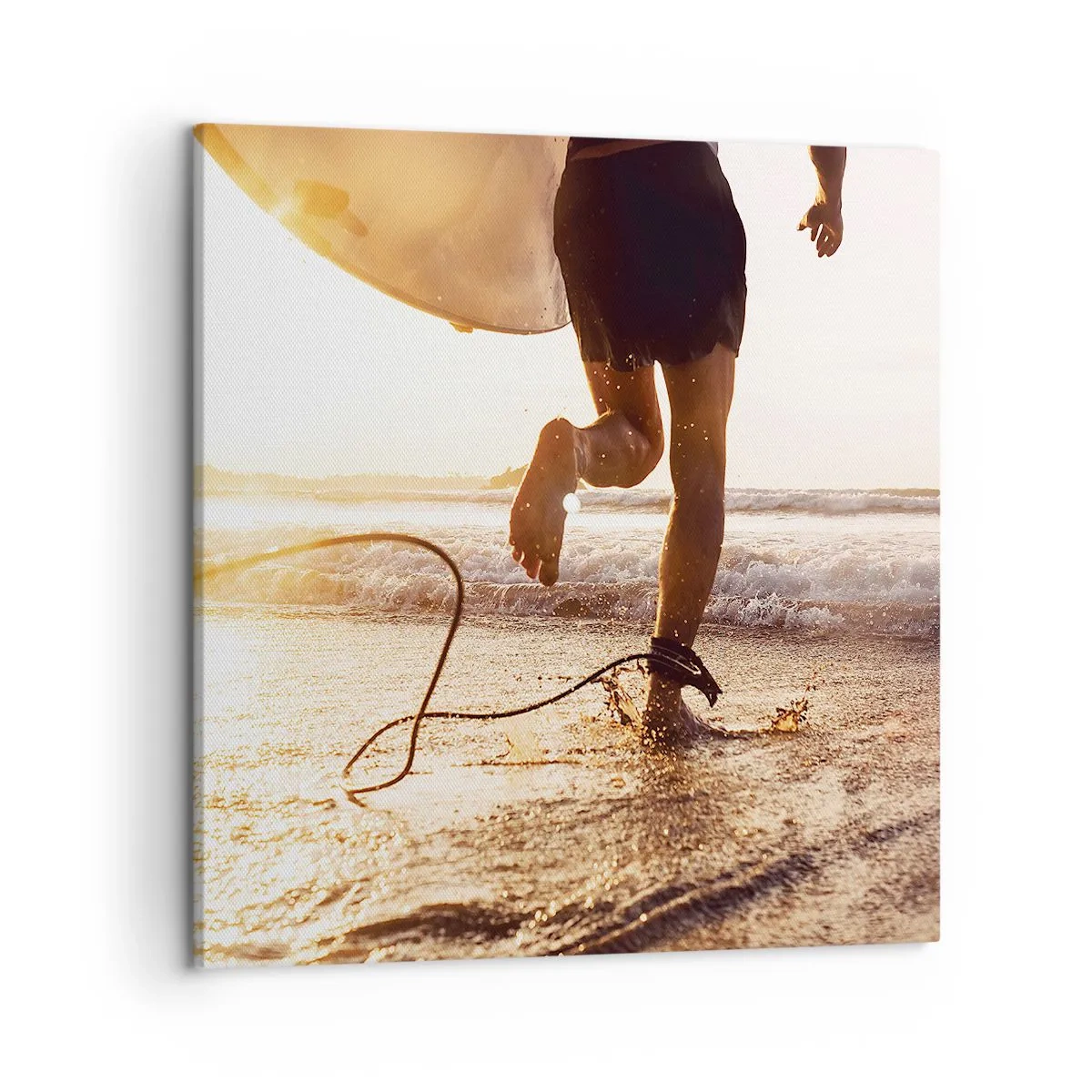 Impression sur toile - Image sur toile - A la rencontre des vagues - 50x50 cm