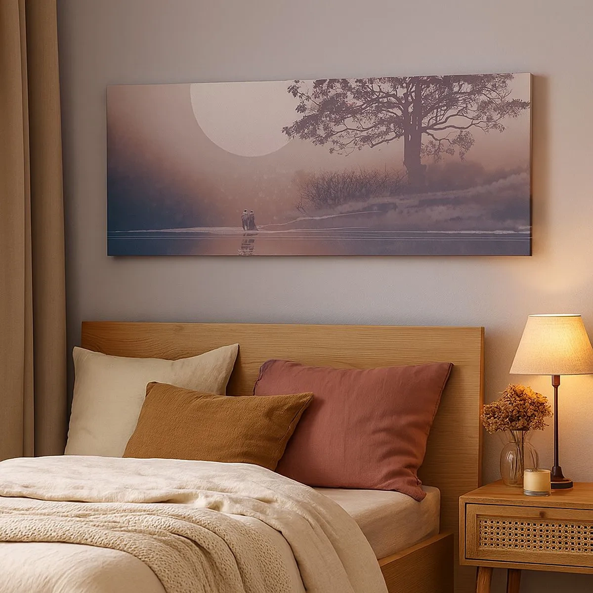 Impression sur toile - Image sur toile - Merveilles de la nuit - 100x40 cm