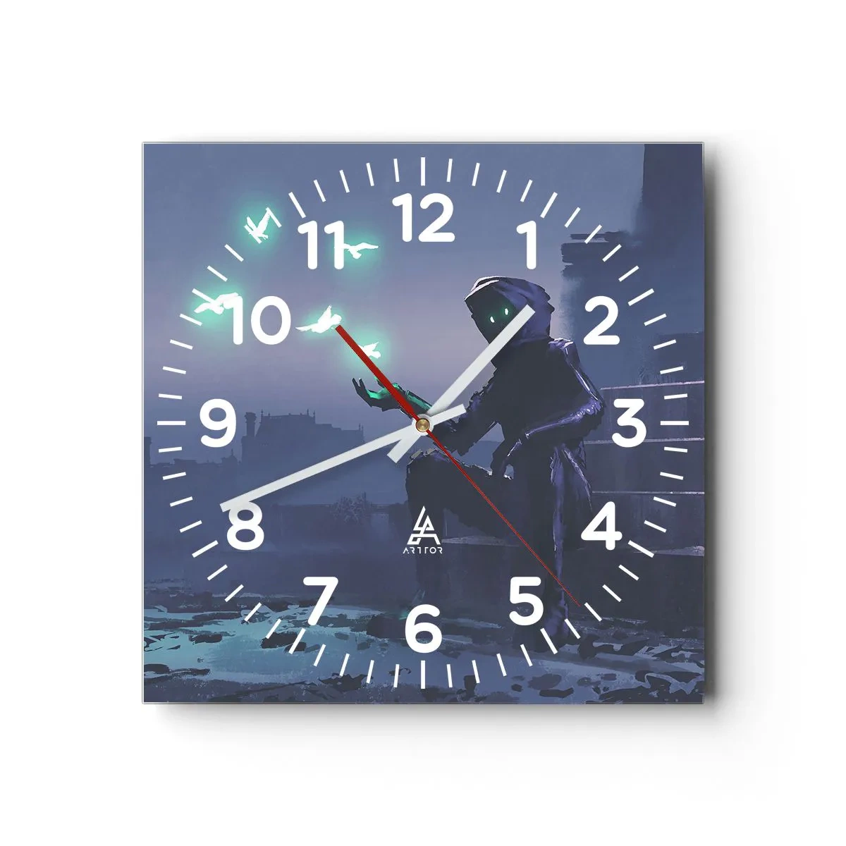 Horloge murale - Pendule murale - La vie reviendra - 30x30 cm