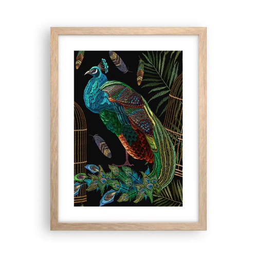 Affiche dans un chêne clair - Poster - En robes royales - 30x40 cm