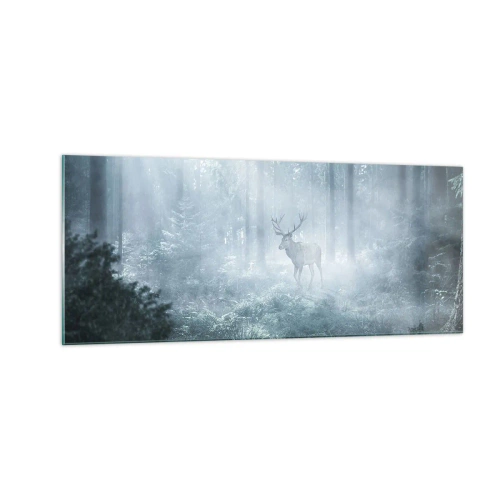 Impression sur verre - Image sur verre - Visite matinale du domaine - 100x40 cm