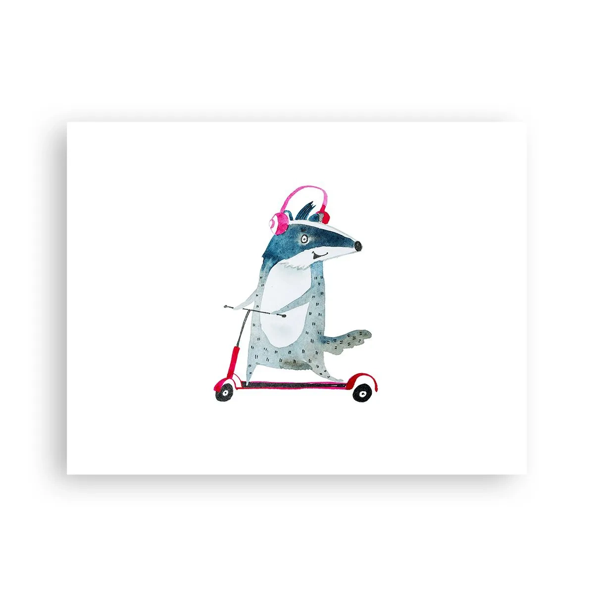 Affiche - Poster - La joie du blaireau - 40x30 cm