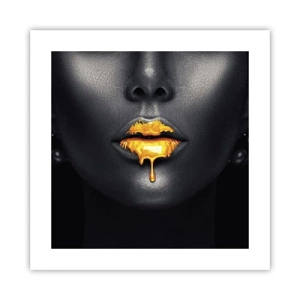 Affiche - Poster - Bouche d'or - 40x40 cm
