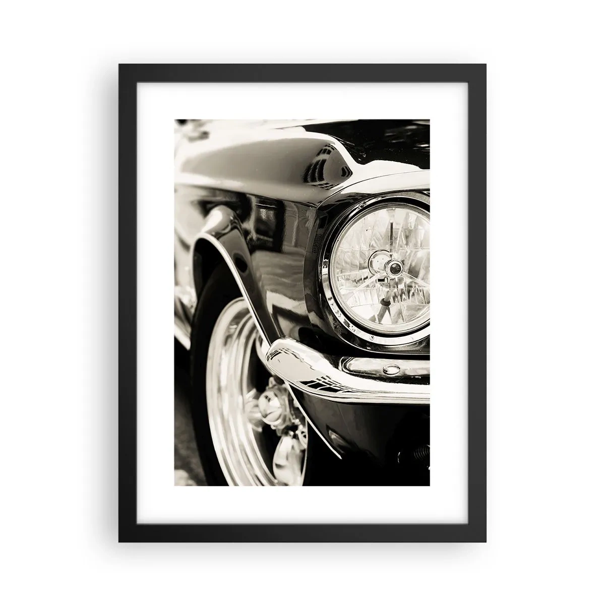 Affiche dans un cadre noir - Poster - Brillance permanente - 30x40 cm