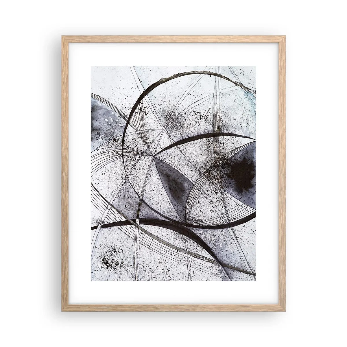 Affiche dans un chêne clair - Poster - Fantaisie futuriste - 40x50 cm