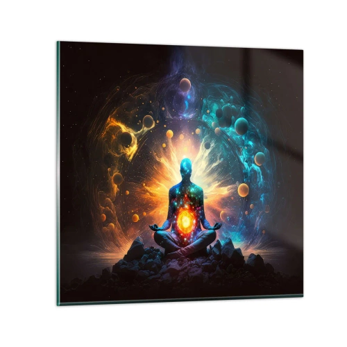 Impression sur verre - Image sur verre - Paix cosmique - 50x50 cm