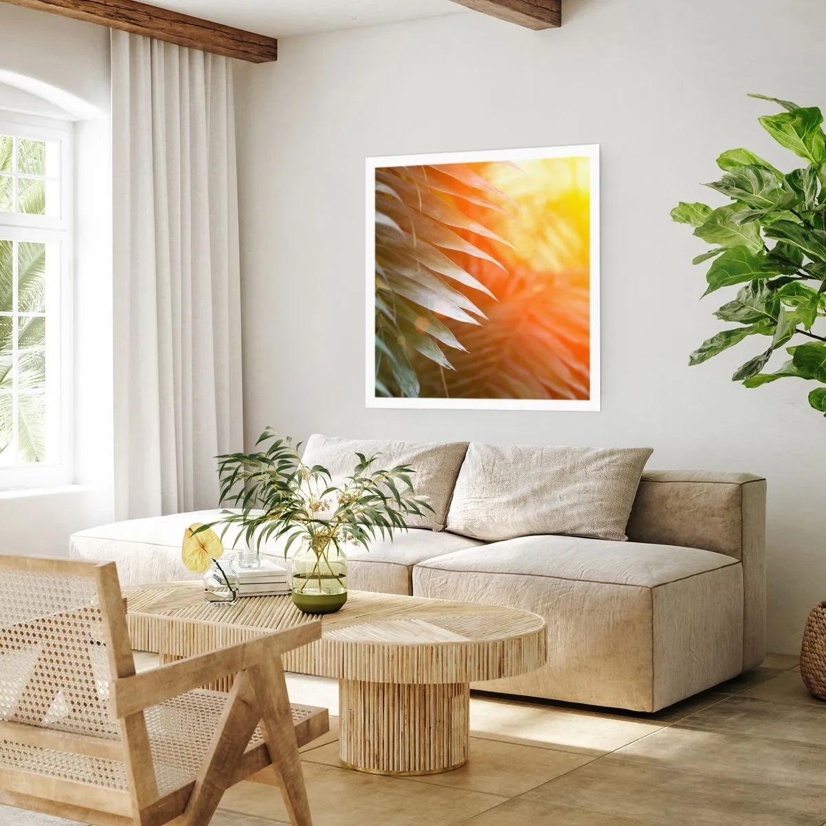 Affiche - Poster - Matinée dans la jungle - 30x30 cm