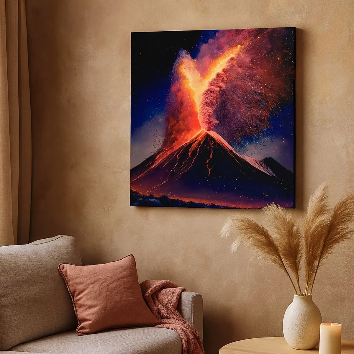 Impression sur toile - Image sur toile - Beauté et horreur - 30x30 cm