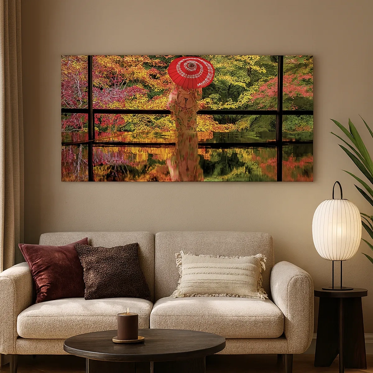 Impression sur toile - Image sur toile - Dans le temple de la nature - 30x30 cm