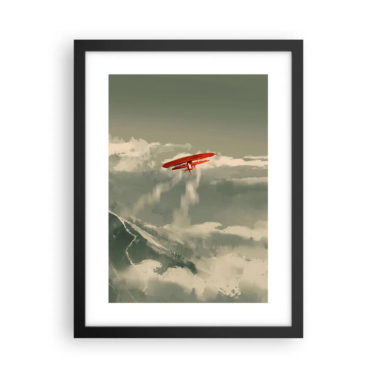 Affiche dans un cadre noir - Poster - Pionnier intrépide - 30x40 cm