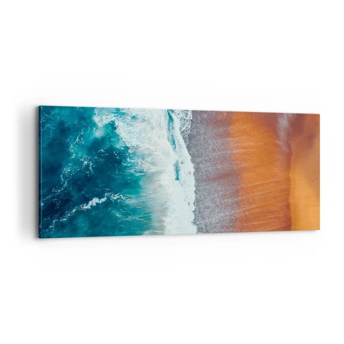 Impression sur toile - Image sur toile - Caresse de l'océan - 100x40 cm