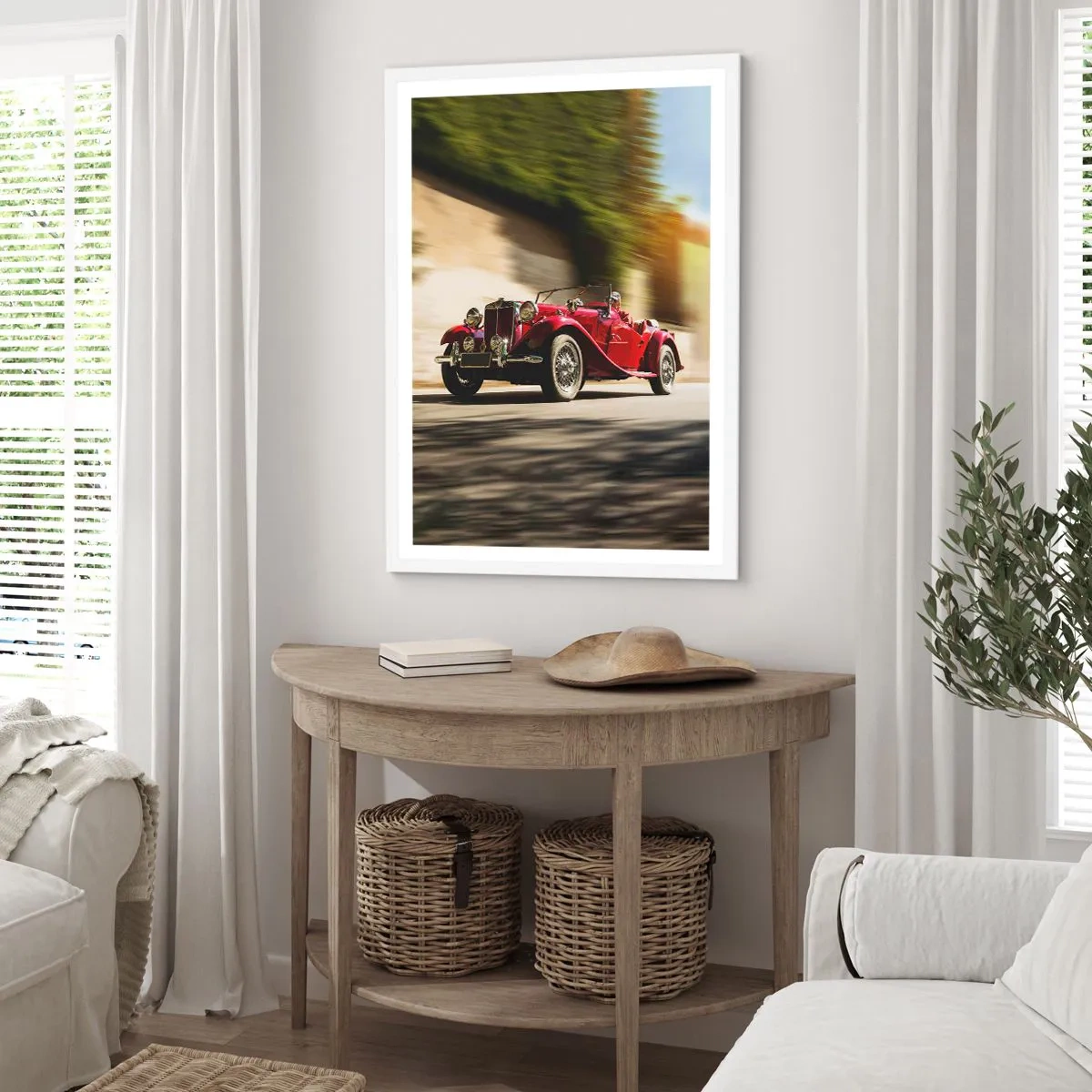 Affiche dans un cadre blanc - Poster - Plus belle que Nike de Samothrace - 70x100 cm