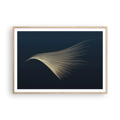 Affiche dans un chêne clair - Poster - Comme les cheveux d'un ange - 100x70 cm