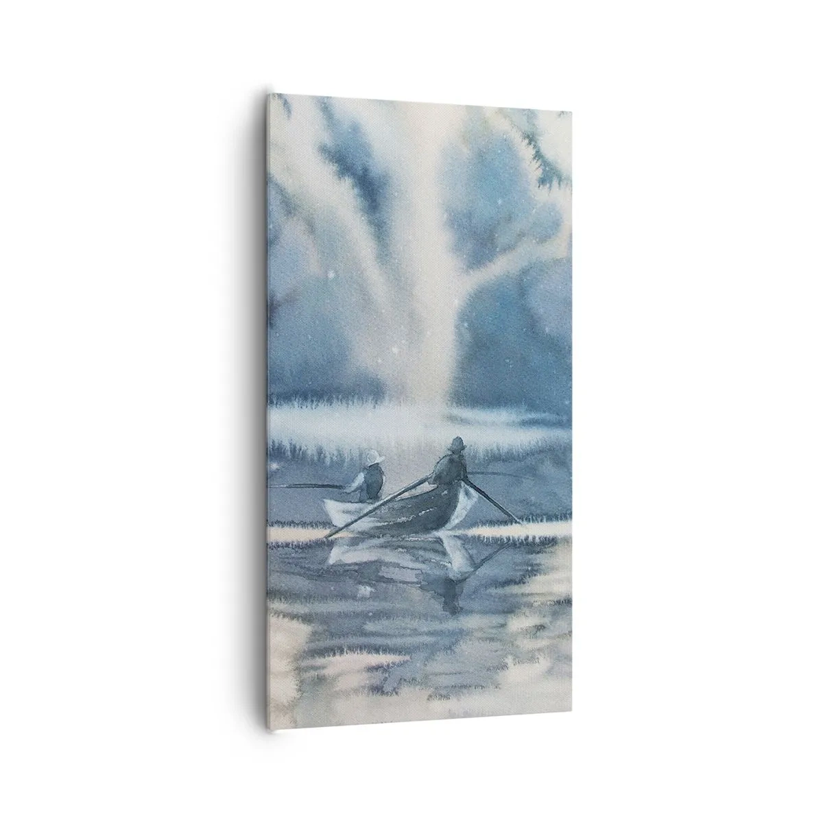 Impression sur toile - Image sur toile - Les pêcheurs dans leur paradis - 65x120 cm