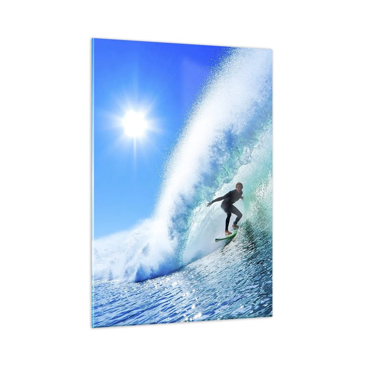 Impression sur verre - Image sur verre - A travers le grand ciel bleu - 50x70 cm