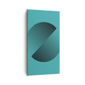 Impression sur toile - Image sur toile - Cercle – une variation géométrique - 55x100 cm