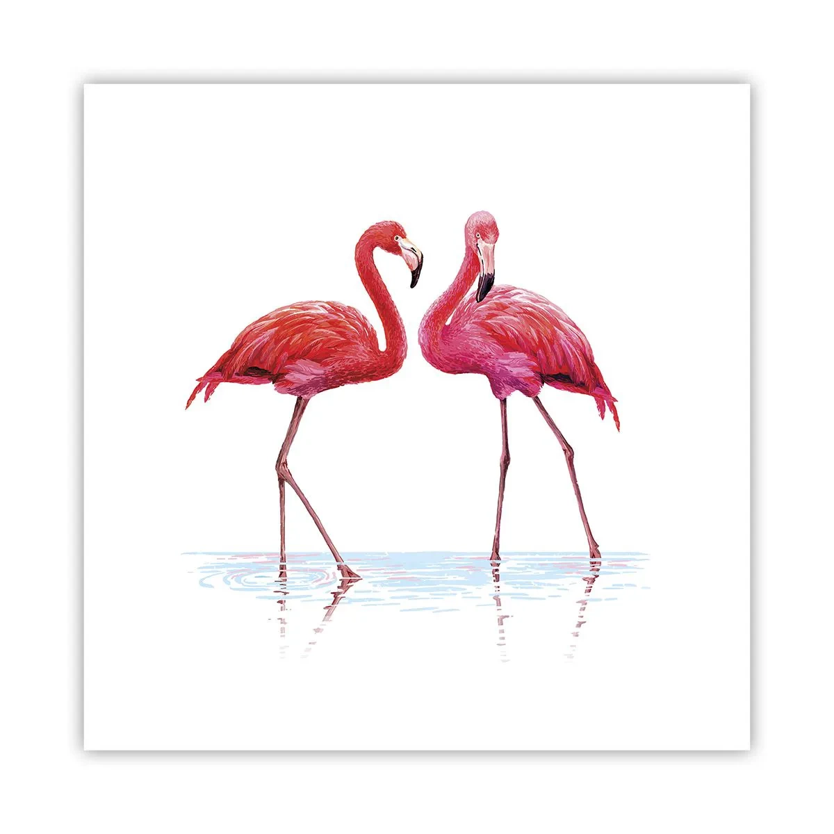 Affiche - Poster - Rendez-vous rose - 30x30 cm