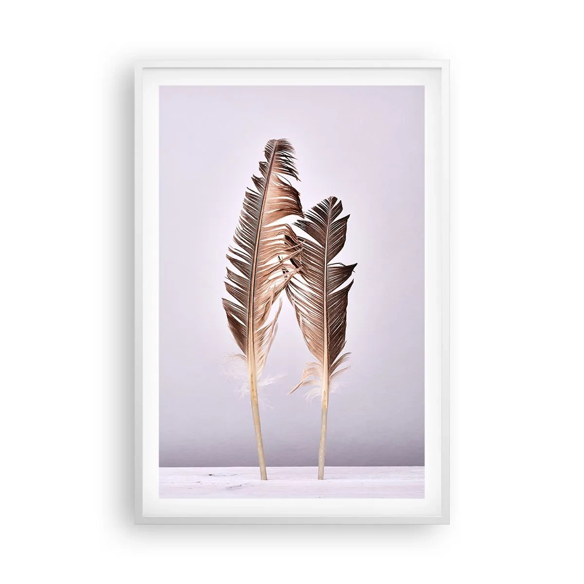 Affiche dans un cadre blanc - Poster - Face au néant - 61x91 cm