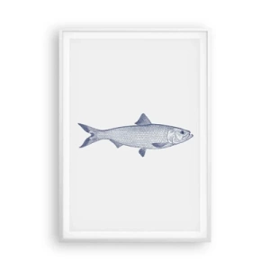 Affiche dans un cadre blanc - Poster - Salutations des mers du nord - 70x100 cm