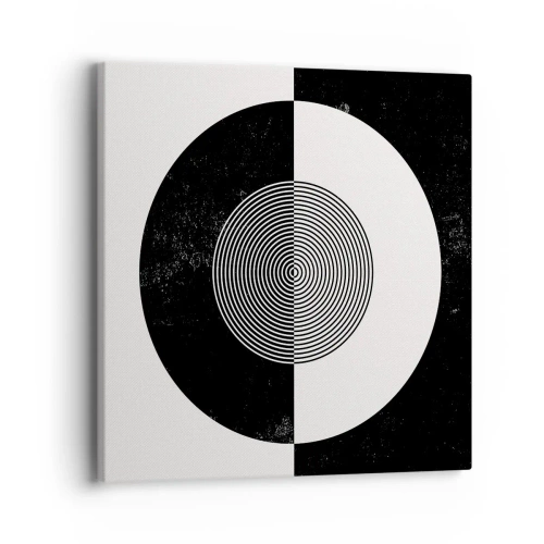 Impression sur toile - Image sur toile - Harmonie de noir et blanc - 40x40 cm
