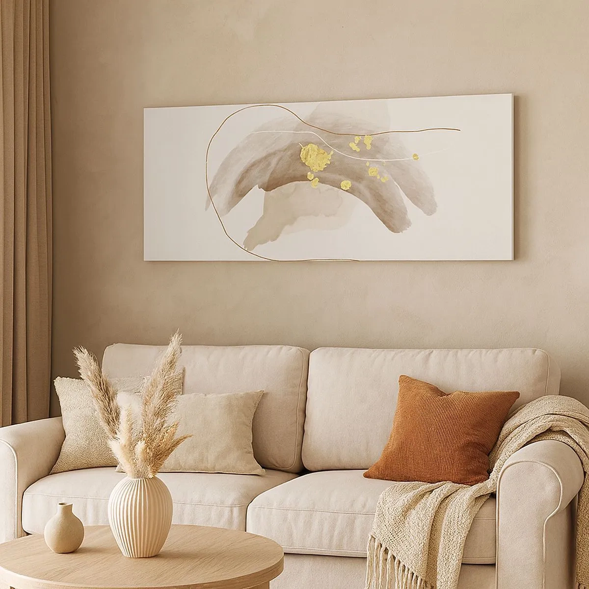 Impression sur toile - Image sur toile - rencontré dans l'espace - 100x40 cm