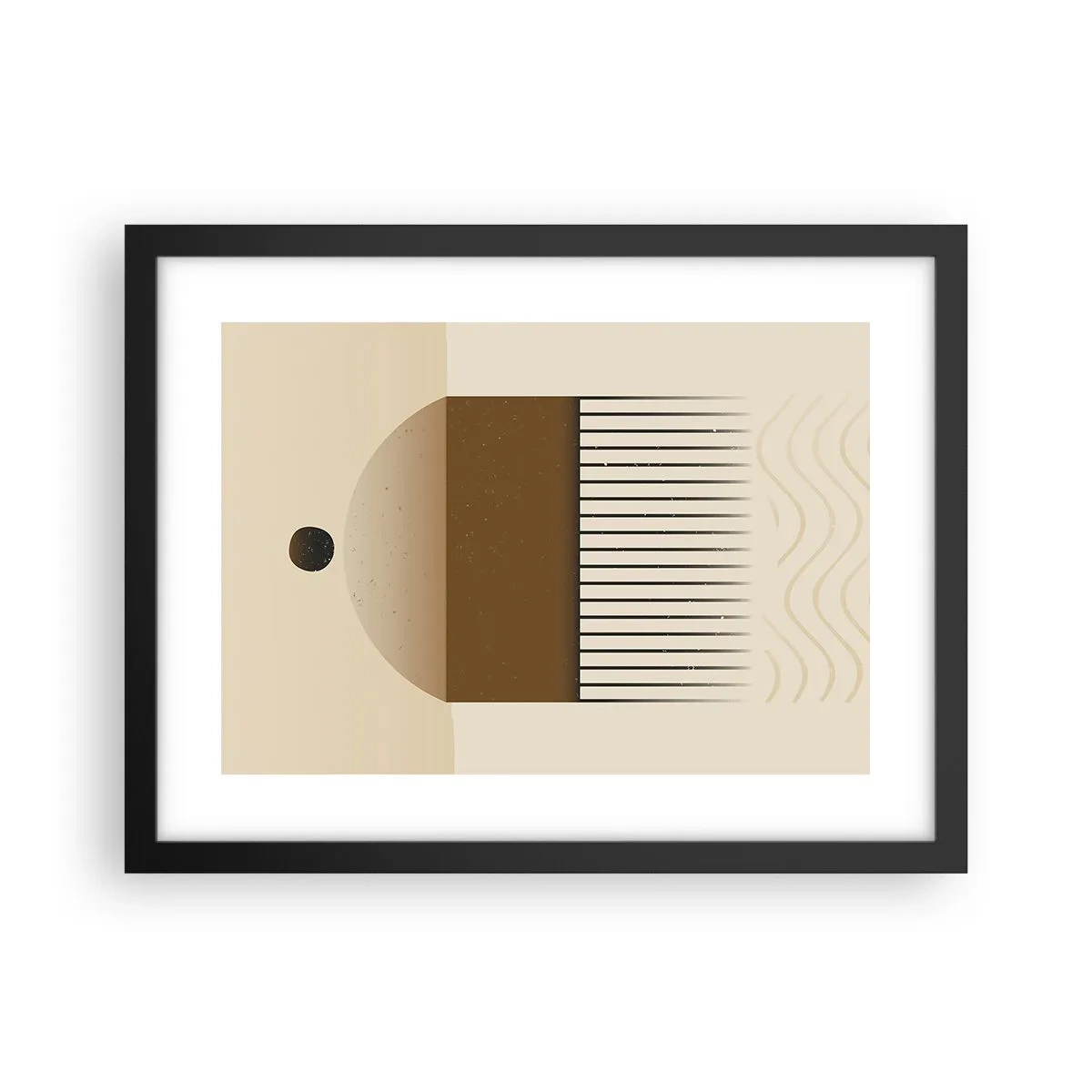 Affiche dans un cadre noir - Poster - Différents états - 40x30 cm