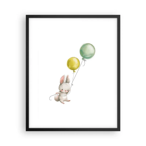 Affiche dans un cadre noir - Poster - Moi aussi je vole! - 40x50 cm