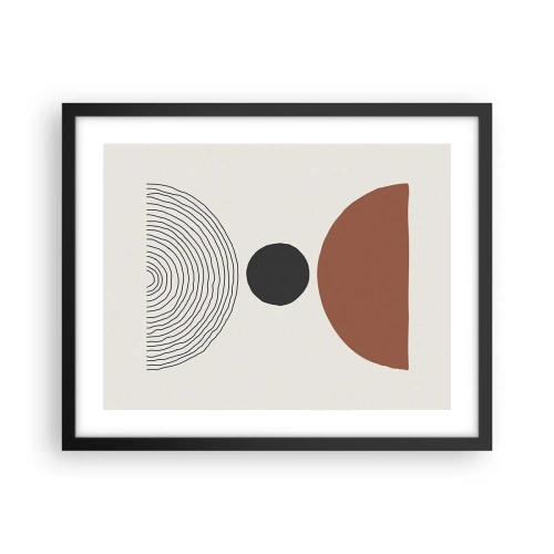 Affiche dans un cadre noir - Poster - Au centre de l'attention - 50x40 cm