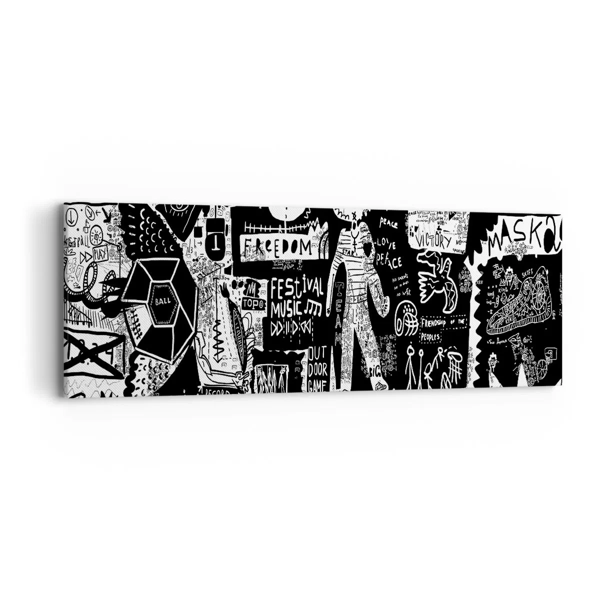 Impression sur toile - Image sur toile - Jeunesse spirituelle de loi et de joie - 90x30 cm