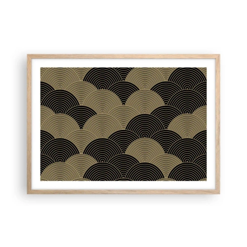 Affiche dans un chêne clair - Poster - Unité dans la multiplicité - 70x50 cm