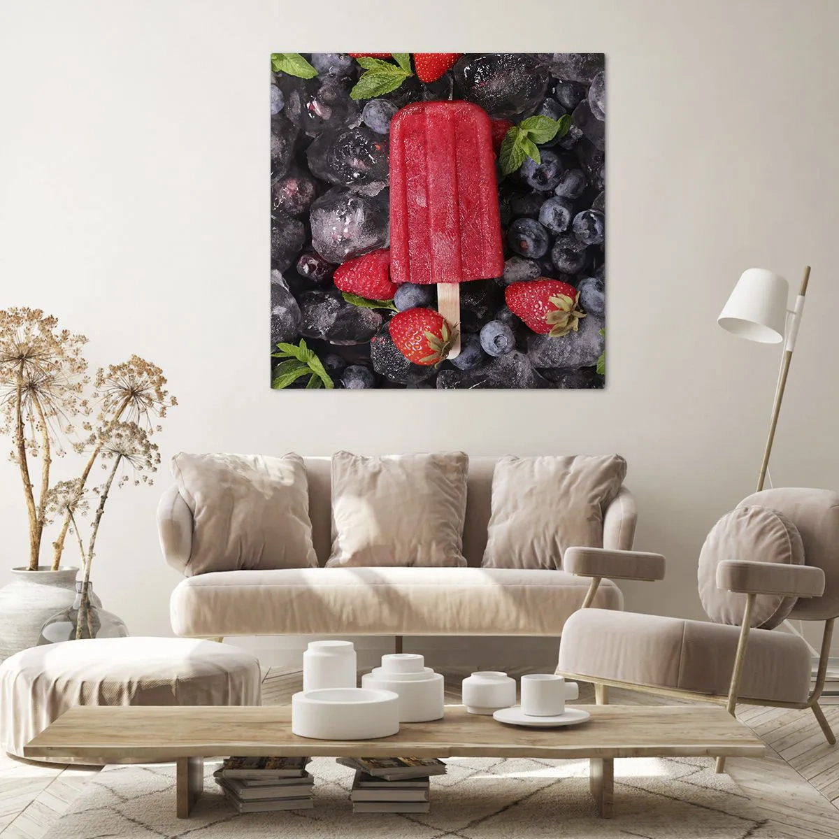 Impression sur toile - Image sur toile - Le goût d’un été chaud - 70x70 cm