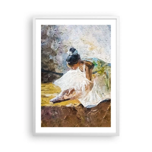 Affiche dans un cadre blanc - Poster - D'après un tableau de Degas - 50x70 cm