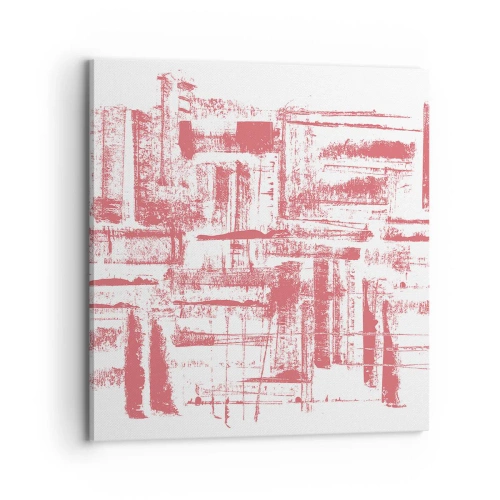 Impression sur toile - Image sur toile - La ville rouge - 70x70 cm