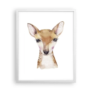 Affiche dans un cadre blanc - Poster - L'innocence de la nature - 40x50 cm