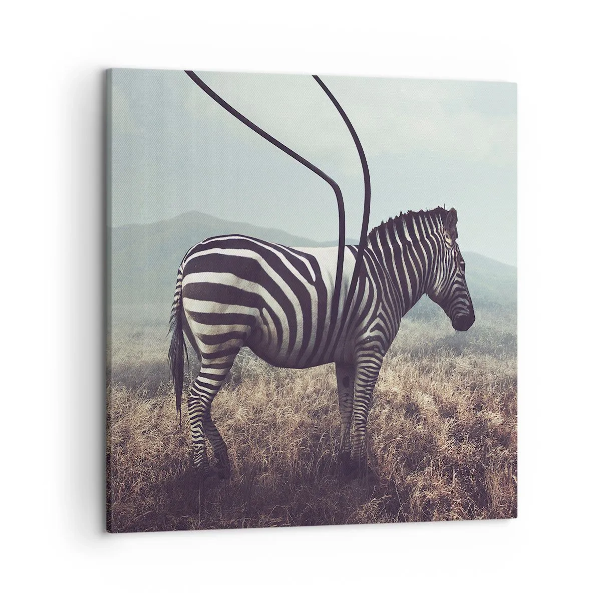 Impression sur toile - Image sur toile - Attention! Malfaçon - 50x50 cm