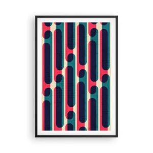 Affiche dans un cadre noir - Poster - En profondeur et sur l'avant - 61x91 cm