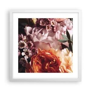Affiche dans un cadre blanc - Poster - Enveloppé de beauté - 40x40 cm