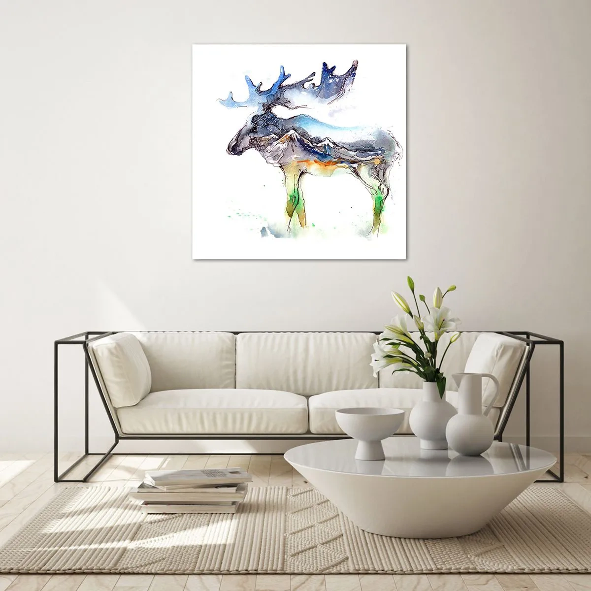 Impression sur verre - Image sur verre - Le héros d'un conte d'hiver - 40x40 cm