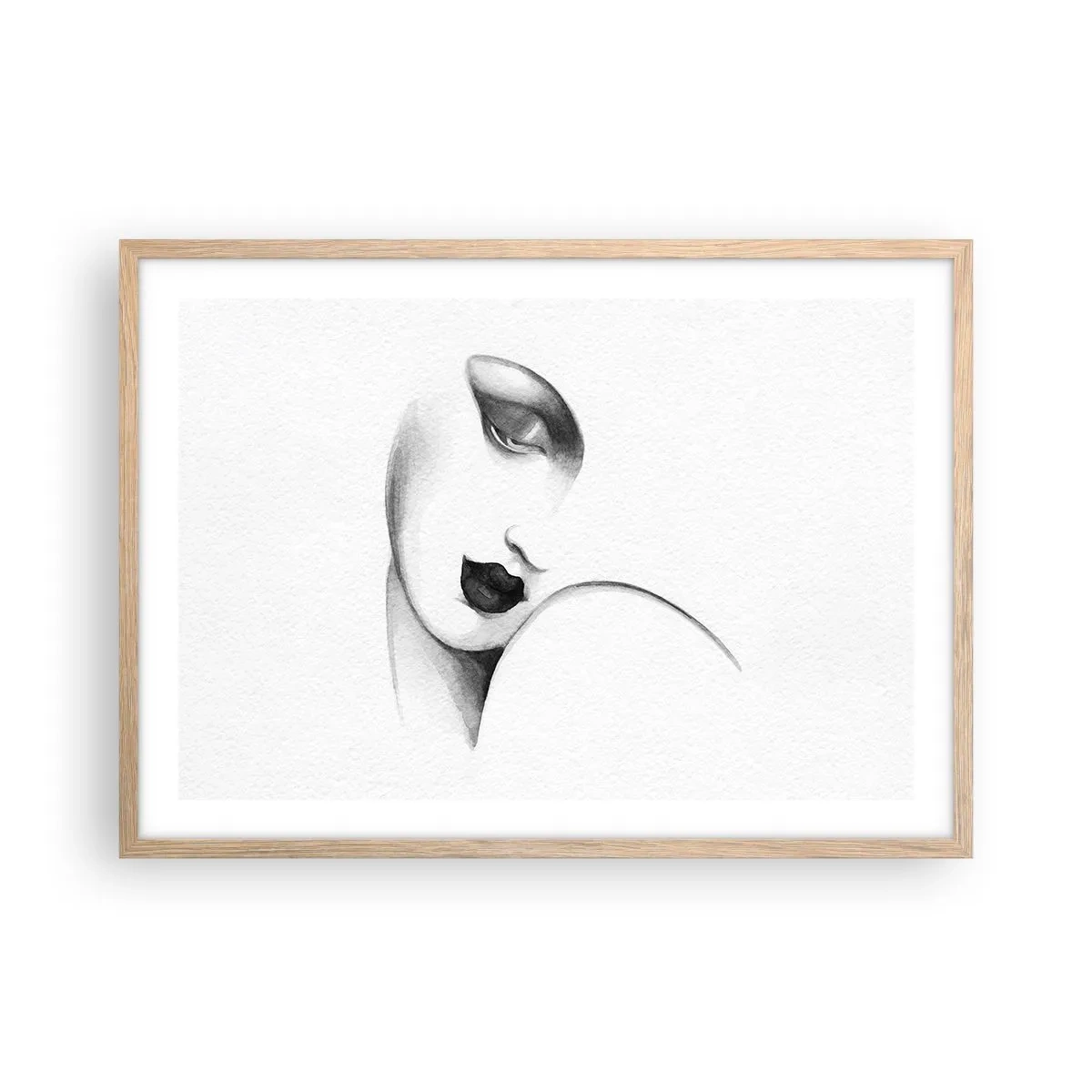 Affiche dans un chêne clair - Poster - Dans le style de Lempicka - 70x50 cm