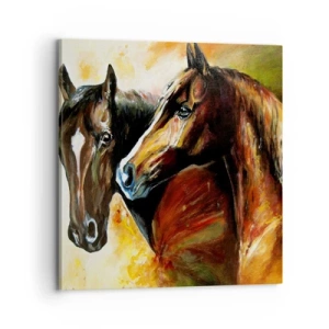 Impression sur toile - Image sur toile - Deux fois plus gracieux - 70x70 cm