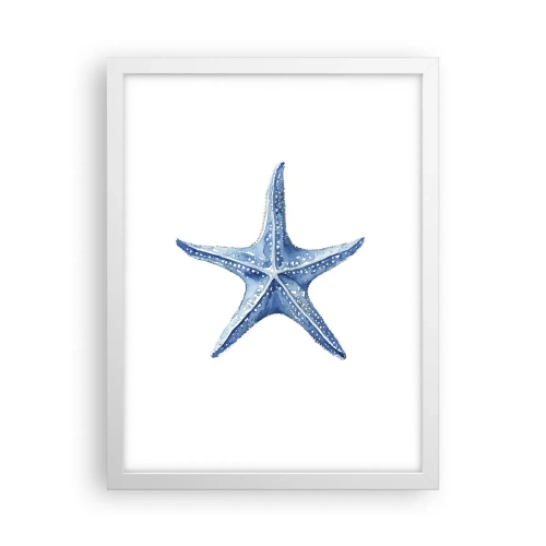 Affiche dans un cadre blanc - Poster - Étoile de mer - 30x40 cm
