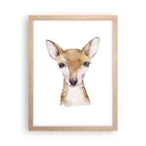 Affiche dans un chêne clair - Poster - L'innocence de la nature - 30x40 cm