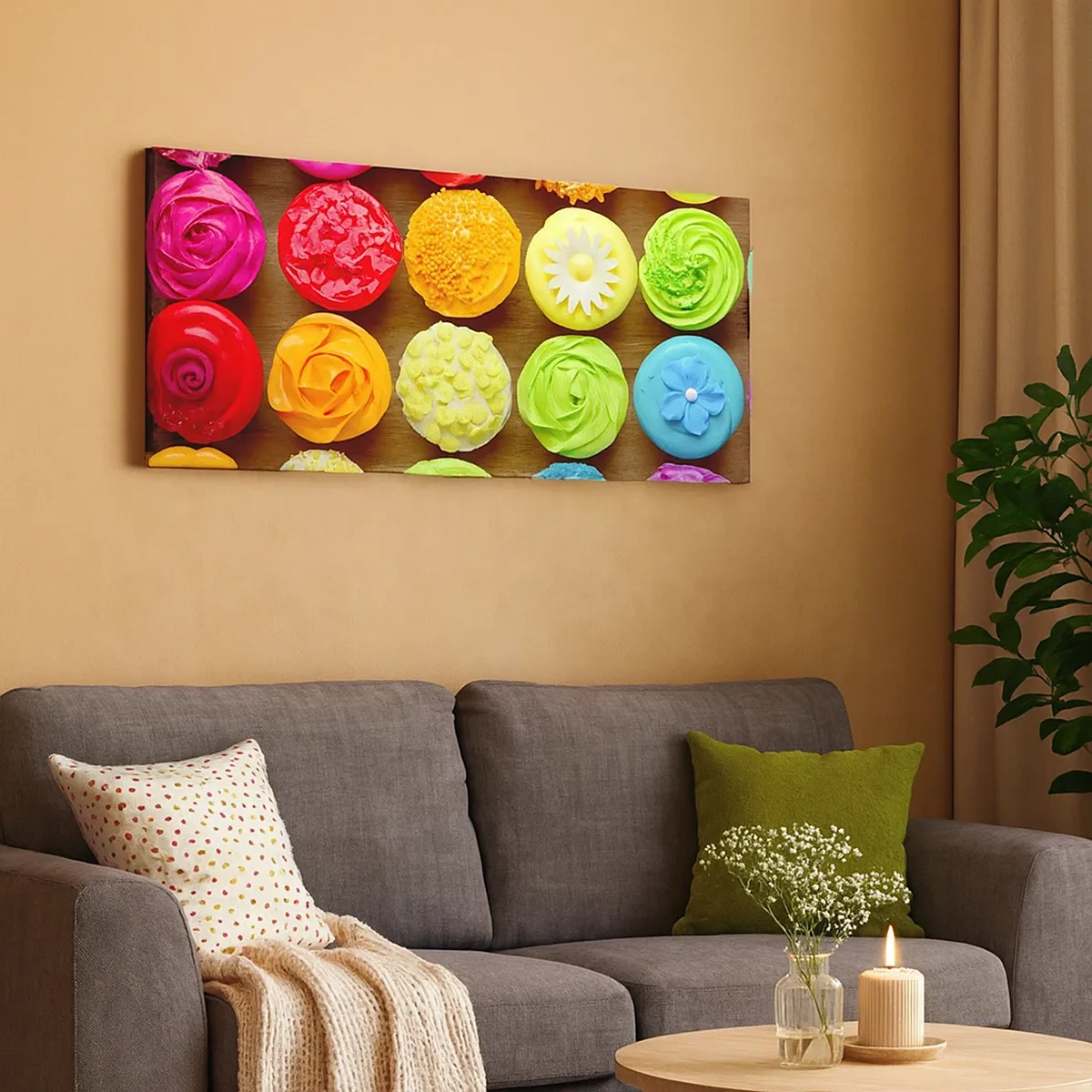 Impression sur toile - Image sur toile - Tous différents - tous délicieux - 30x30 cm