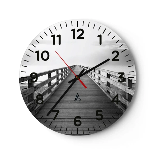 Horloge murale - Pendule murale - A perte de vue... - 40x40 cm