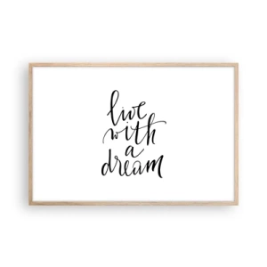 Affiche dans un chêne clair - Poster - Bien sur - 91x61 cm