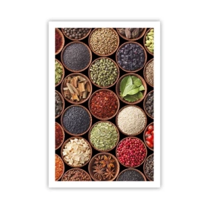Affiche - Poster - Toutes les saveurs du monde - 61x91 cm